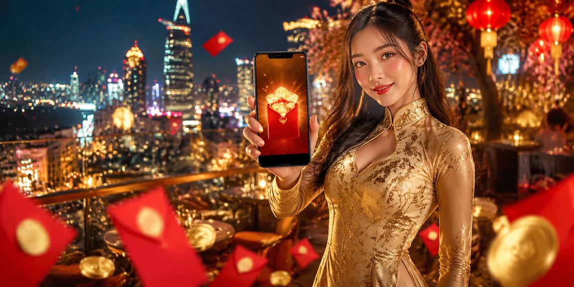 Người dùng TP. Hồ Chí Minh nhận thưởng cá cược trong trang phục áo dài